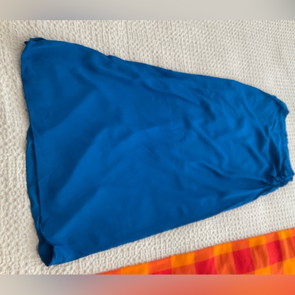Zara Woman Studio Vibrant Blue Top